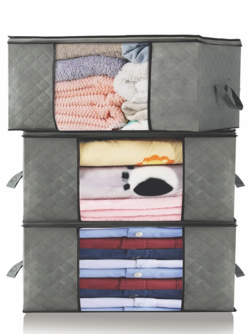 8.6-Gallon Zippered Storage Bags Set - 3 Pack - Picture 1 of 9